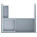 Waste Bin System Vauth-Sagel VS ENVI Drawer For cabinet width 500 mm lava grey