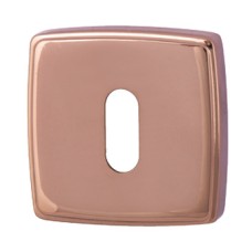 Escutcheons Standard Keyway Square 52 x 52 mm Zinc Alloy RO13 Rose coloured