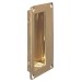Pull Handle Flush 102 x 51 mm Brass Suitable for sliding and folding timber doors Polished brass