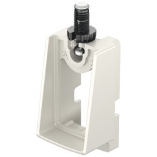 Rail End Support for Straight-Edged Wardrobe Rail Häfele Dresscode Traffic white RAL 9016