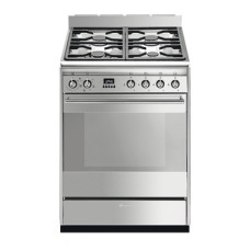 Cooker Gas with Multifunction Oven 7 Functions 600 mm Smeg Concert SUK61MX9 - Stainless steel