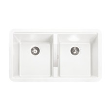 Sink Double Bowl Rangemaster Paragon Igneous Granite Rangemaster Double Bowl PAR2641 White