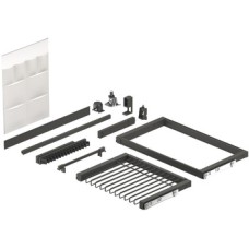 Equipment Set 3 Häfele Dresscode For side panel thickness 16 mm Traffic white for cabinet width 500 mm