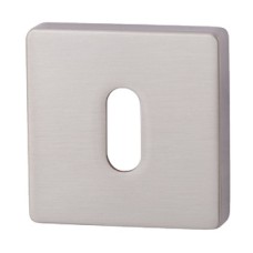 Escutcheons Standard Keyway Square 52 x 52 mm Zinc Alloy RO11 Brushed nickel