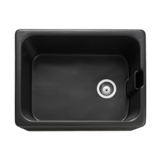 Sink Single Bowl Rangemaster Farmhouse Belfast CFBL595AN Fire-clay ceramic sink undermount Anthracite