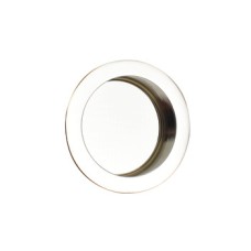 Pull Handle Flush Round Brass Suitable for timber sliding doors Antique brass