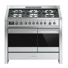 Cooker Dual Fuel with Double Oven 1200 mm Smeg Opera A4-81 - Stainless steel