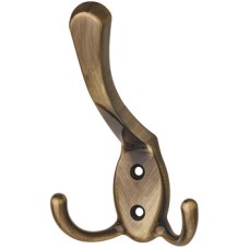 Hat and Coat Hook Zinc Alloy Face fixing Bronzed and brushed