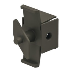 Shelf Connector for Aluminium Frame System Häfele Dresscode Umber grey