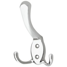 Hat and Coat Hook Zinc Alloy Face fixing Polished chrome plated