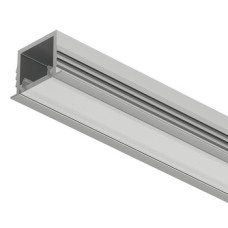 Aluminium Profile for Recess Mounting Loox5 LED Flexible Strip Lights 1103 Length 3000 mm depth 11.5 mm diffuser width 11 mm Silver coloured