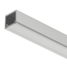 Aluminium Profile for Surface Mounting Loox5 LED Flexible Strip Lights 2101 Length 3000 mm depth 10.7 mm diffuser width 13 mm Silver coloured
