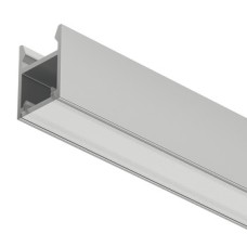 Aluminium Profile for Surface Mounting Loox5 LED Flexible Strip Lights 2103 Length 3000 mm depth 18 mm diffuser width 11 mm Silver coloured