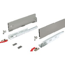Matrix Box Slim A Drawer Set 30 kg 128 mm High Soft and Smooth Closing With full extension runners Length 270 mm grey