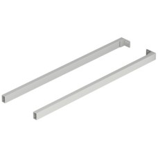 Rectangular Side Railing for VIS Internal Pull Outs Matrix Box P For 92 mm drawer side height  Length 500 mm silver