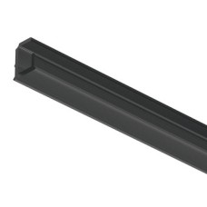 Plastic Profile for Recess Mounting Loox5 LED Flexible Strip Lights 1102 Internal width 5 mm length 3000 mm Black