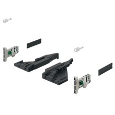 Fitting Set for Vionaro 185 mm High Drawer Sides Graphite