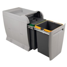City Pull Out Waste Bin for Hinged Door Cabinets 2 x 12 litres
