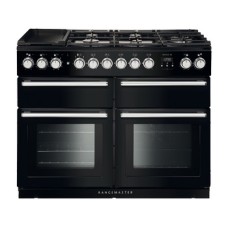 Range Cooker Dual Fuel 1092/1100 mm Rangemaster Nexus SE 110 NEXSE110DFFBL/C - Black