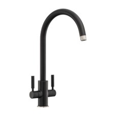 Mixer Tap Dual Lever Rangemaster Intense Matt black