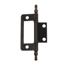 Flush Hinge Finial 50 x 36 x 1 mm Electro-brassed