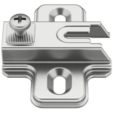 Cruciform Mounting Plate Combi Hospa Screw Fixing for Slide On Metalla A Concealed Hinge Steel Height 0 mm