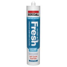 Acetoxy Silicone Stay Fresh Soudal Oyster white
