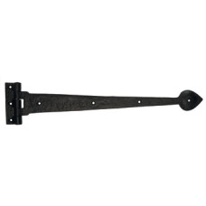 Working Strap Hinge Cast Iron Arrow-Type Black antique Length 390 mm x Height 102 mm