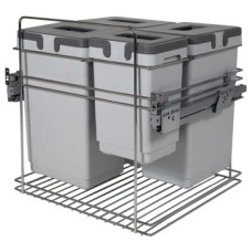 Pull Out Waste Bin Over Extension Kombi 3 x 20 1 x 9 litre bins for cabinet width: 600 mm