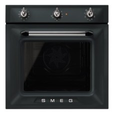 Single Oven Multifunction Vapour 600 mm Smeg Victoria SF6905NO1 - Matt Black