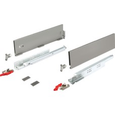 Matrix Box Slim A Drawer Set 30 kg 128 mm High Push to Open With full extension runners Length 450 mm grey