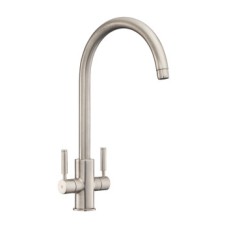 Mixer Tap Dual Lever Rangemaster Intense Brushed nickel