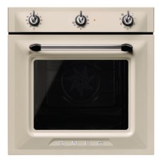 Single Oven Multifunction Vapour 600 mm Smeg Victoria SF6905P1 - Cream