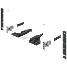 Internal Drawer Front Accessories Set for 185 mm Drawer Sides Grass Vionaro for screw fixing graphite