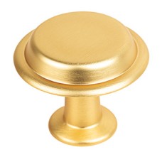 Knob Zinc Alloy Ø 40 mm Land Brushed gold