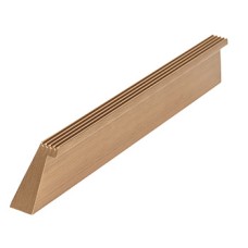 Pull Handle Aluminium Fixing Centres 160 mm Rail Brushed brass