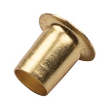 Socket Plug in for Ø 6.5 mm Hole for Use with Loop Shelf Support Electro brassed