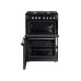 Range Cooker 600 mm Rangemaster Classic 60 CLA60DFFBL/C - Black Dual fuel