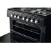 Range Cooker 600 mm Rangemaster Classic 60 CLA60DFFBL/C - Black Dual fuel