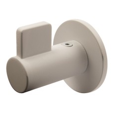 Hat and Coat Hook Zinc Alloy 52 x 54.5 mm Fin Matt white