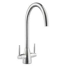Mixer Tap Dual Lever Smeg Miro TRE1BF/ - Brushed