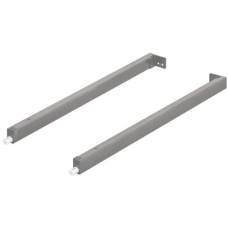 Rectangular Rail Set for Matrix Box P Drawer System For gallery railing system Length 270 mm silver
