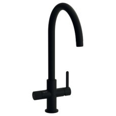 Tap 3-in-1 Tap for Hot Cold and Filtered Water C-Spout Abode Puria Aquifier   Matt black - AT2044