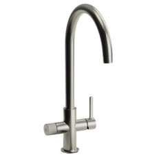 Tap 3-in-1 Tap for Hot Cold and Filtered Water C-Spout Abode Puria Aquifier   Brushed nickel - AT2043