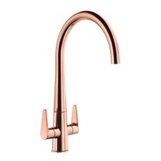 Mixer Tap Dual Lever C-Spout Abode Coniq R Polished copper - AT2126