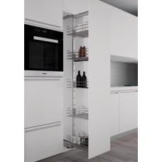 Larder Unit Complete Set Centre Mounting Height Adjustable For cabinet width 300 mm basket width 230 mm chrome wire