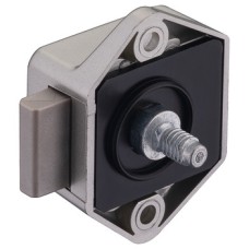 Rim Lock Mini Push-Lock Case Backset 15 mm Matt nickel