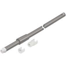 Round Rail Set for Matrix Box P Drawer System For gallery railing system For drawer length 270 mm silver grey