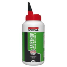 Wood Adhesive Water Resistant 750g Soudal D4 PU 5 minutes curing time