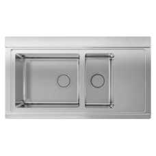 Sink 1.5 Bowl Smeg Linea Drainer on right